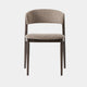 Genesis - Dining Chair In Latte Fabric & Espresso Oil Frame