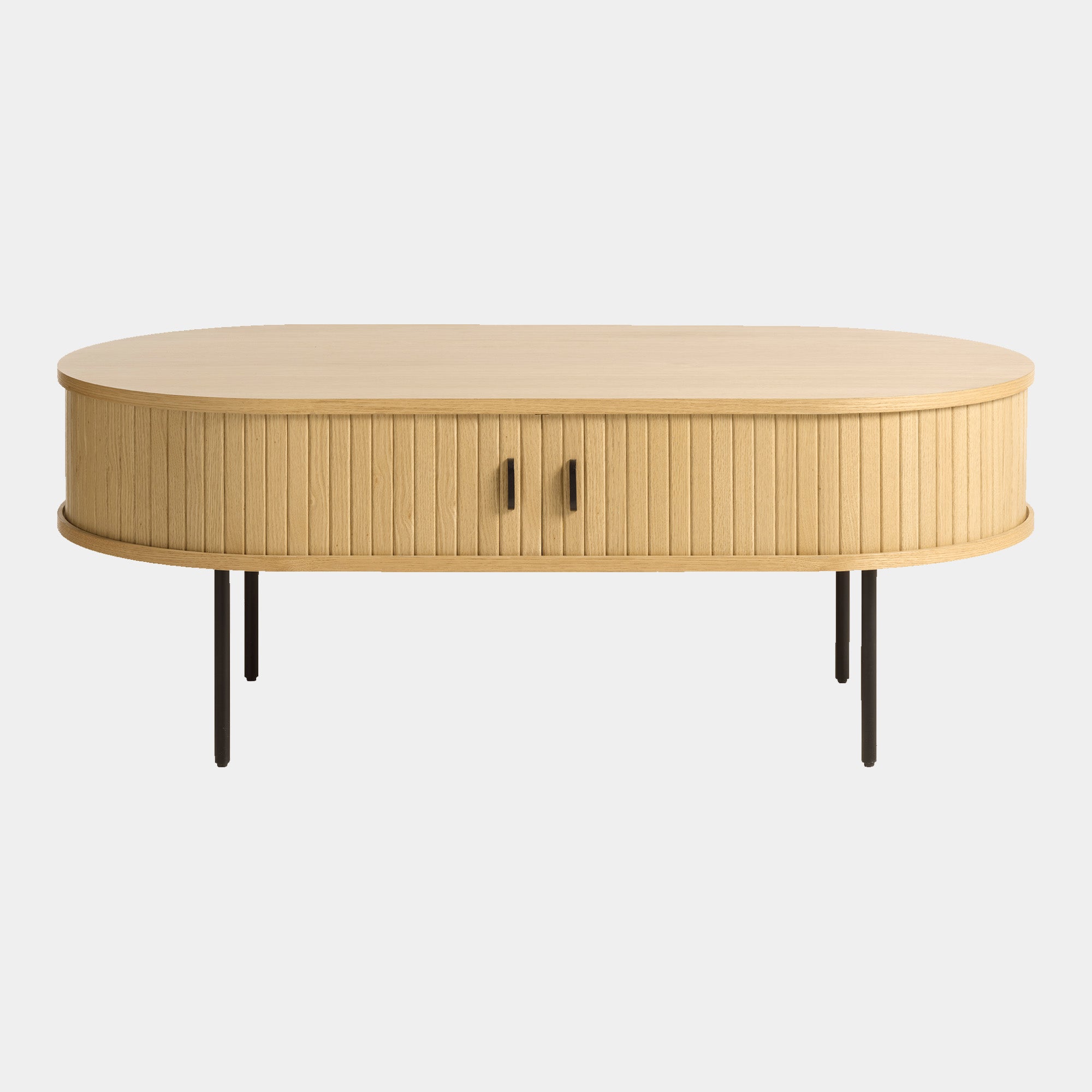 Eden - Oval Coffee Table 120 x 60cm In Natural Oak Finish