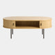 Eden - Oval Coffee Table 120 x 60cm In Natural Oak Finish