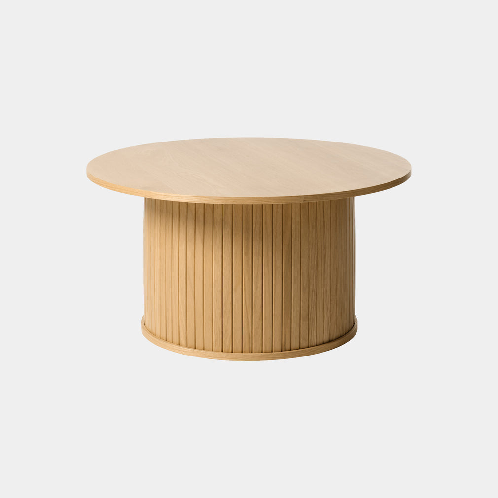 Eden - 90cm Round Coffee Table In Natural Oak Finish