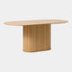 Eden - 180cm Oval Dining Table In Natural Oak Finish