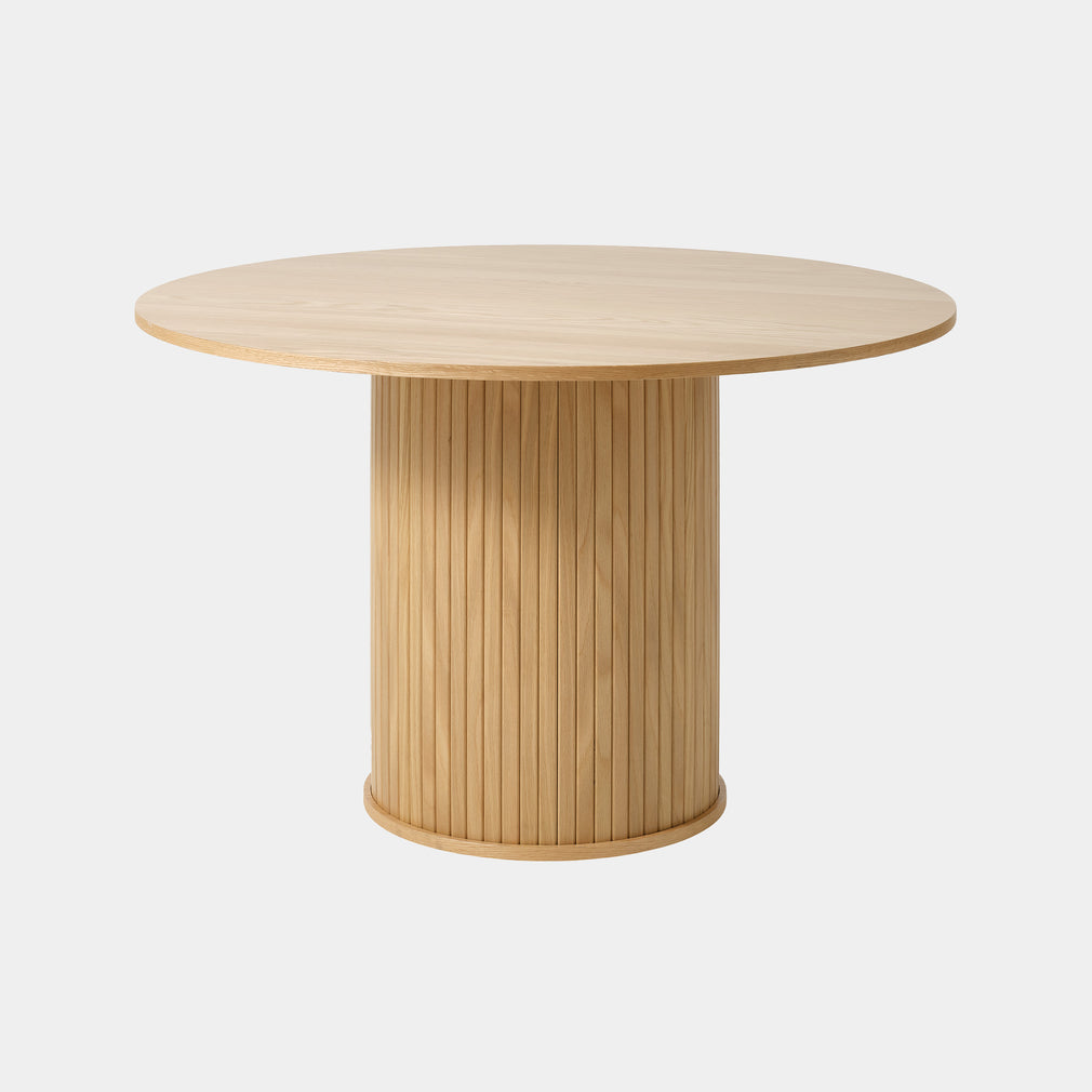 Eden - 120cm Round Dining Table In Natural Oak Finish