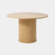 Eden - 120cm Round Dining Table In Natural Oak Finish