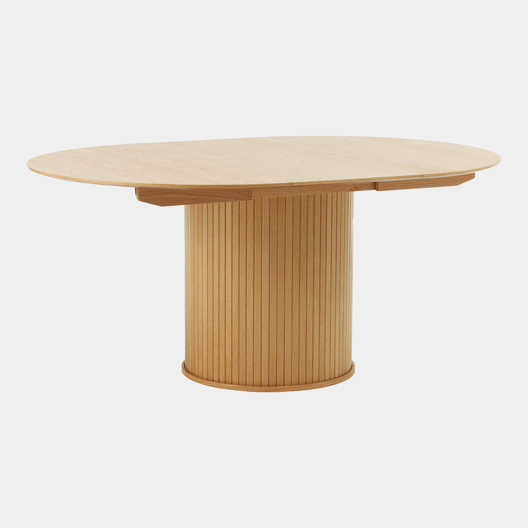 Eden - 120cm Round Extending Dining Table In Natural Oak Finish