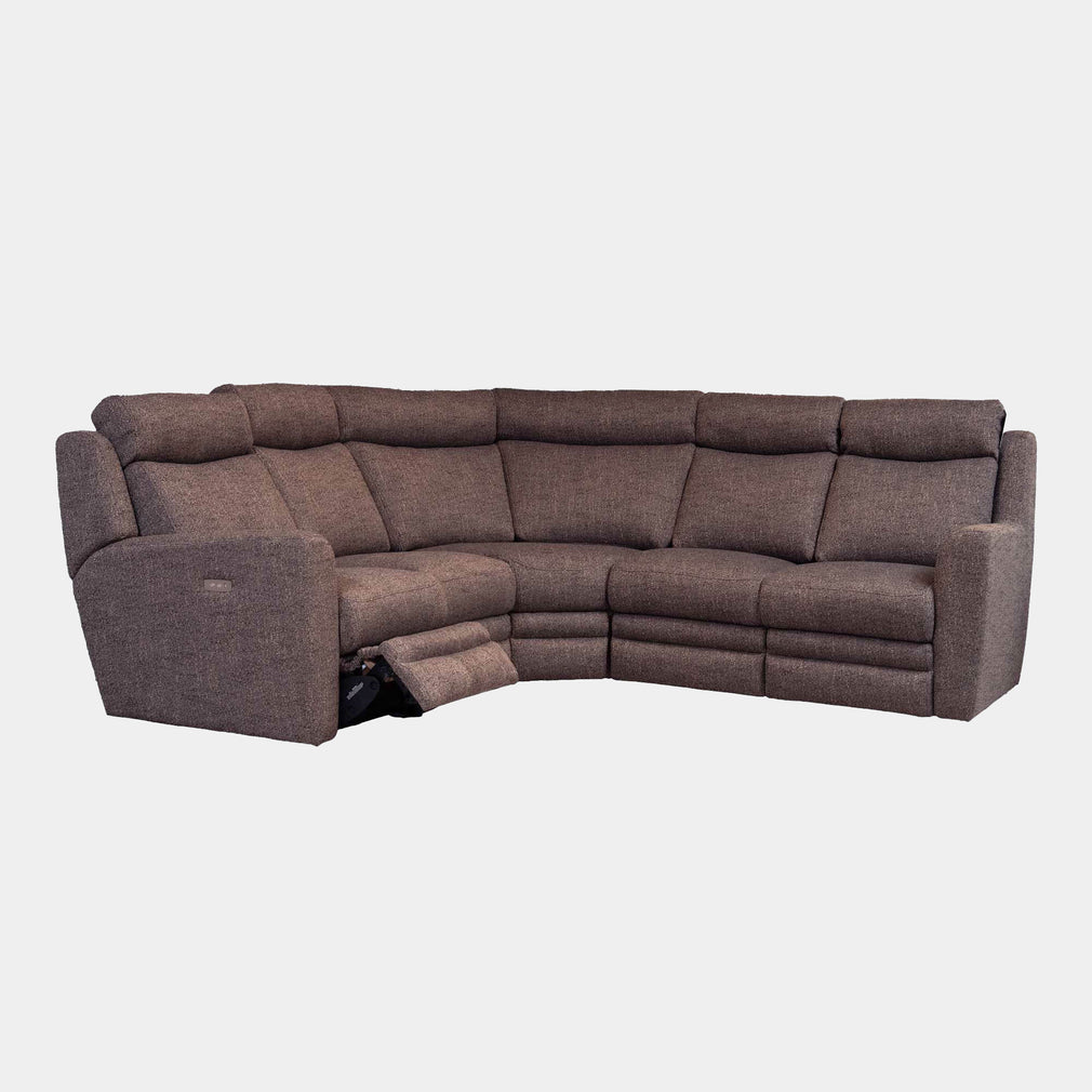 2-Corner-2 Group With LHF Power Recliner In Fabric Grade A