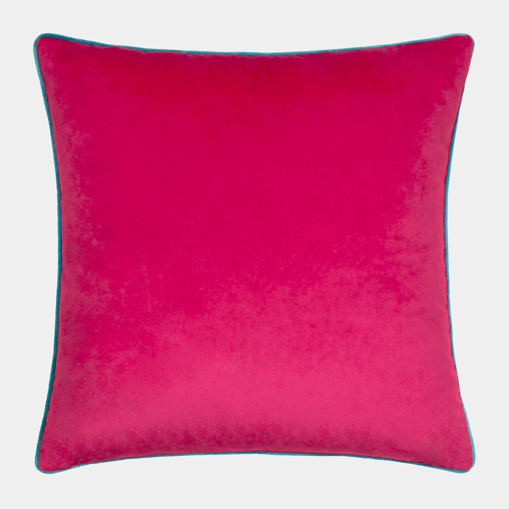 Havana - Raspberry/Teal Velvet Cushion 55x55cm