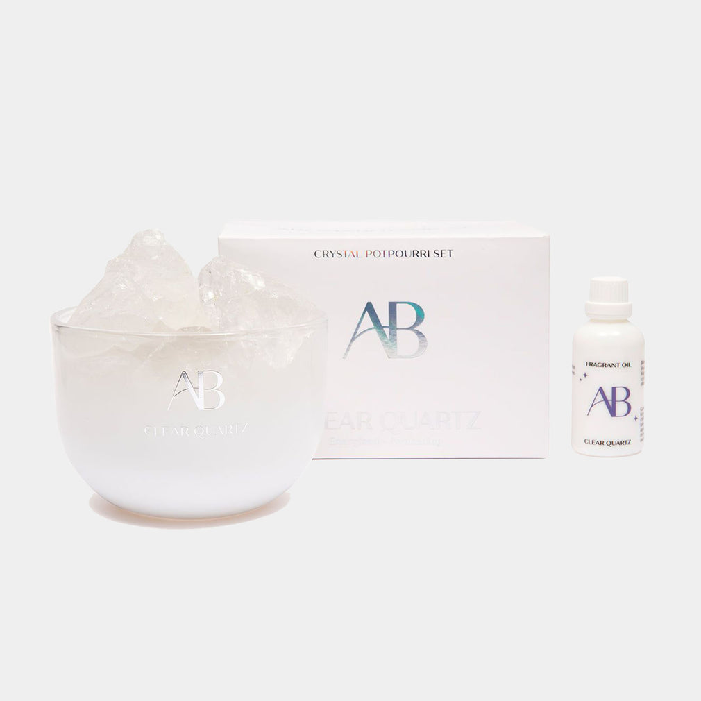 Aromabotanical - Clear Quartz Crystal & Oil Set