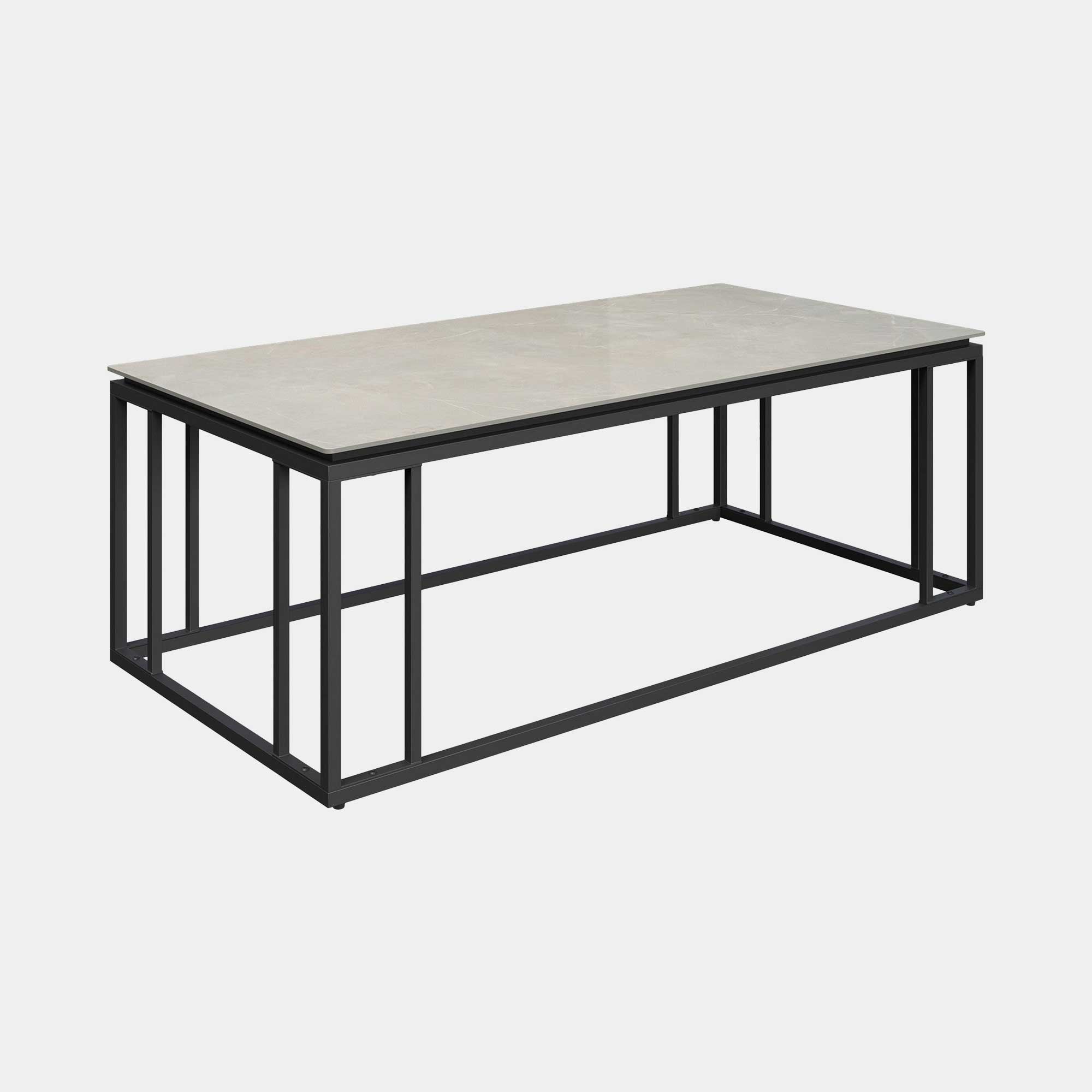 Marina - Coffee Table With Grey Ceramic Top