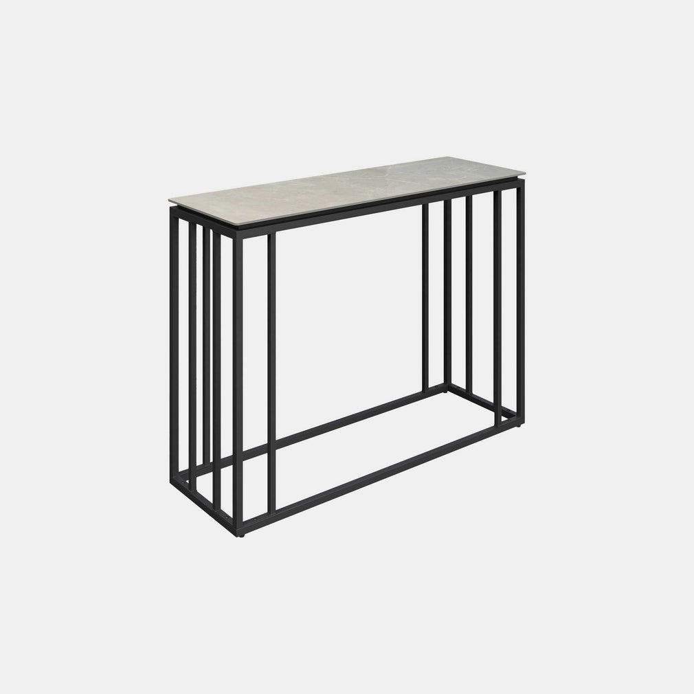 Marina - Console Table With Grey Ceramic Top