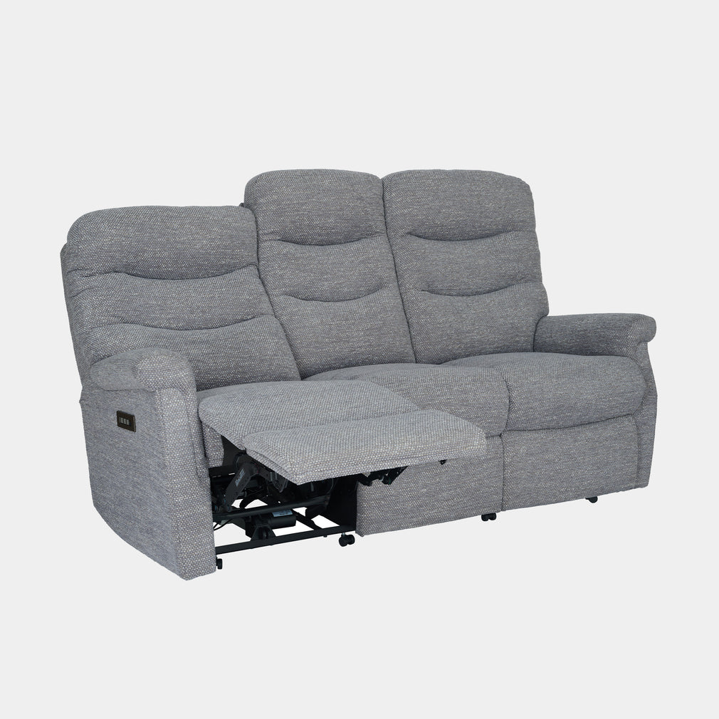 Broadway - 3 Seat Single Motor Recliner Sofa In Fabric