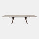 200cm Extending Dining Table With Warm Ivory Ceramic Top