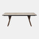 200cm Extending Dining Table With Warm Ivory Ceramic Top