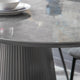 Dario - 180cm Dining Table With Dark Grey Sintered Stone Top