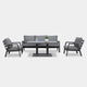 3 Seat Sofa Dining Set With Rectangular Rising Table