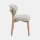 Albany - Dining Chair In Light Grey Fabric With Natural Leg