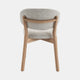 Albany - Dining Chair In Light Grey Fabric With Natural Leg