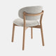 Albany - Dining Chair In Light Grey Fabric With Natural Leg