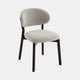 Albany - Dining Chair In Light Grey Fabric With Weathered Oak Leg