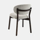 Albany - Dining Chair In Light Grey Fabric With Weathered Oak Leg