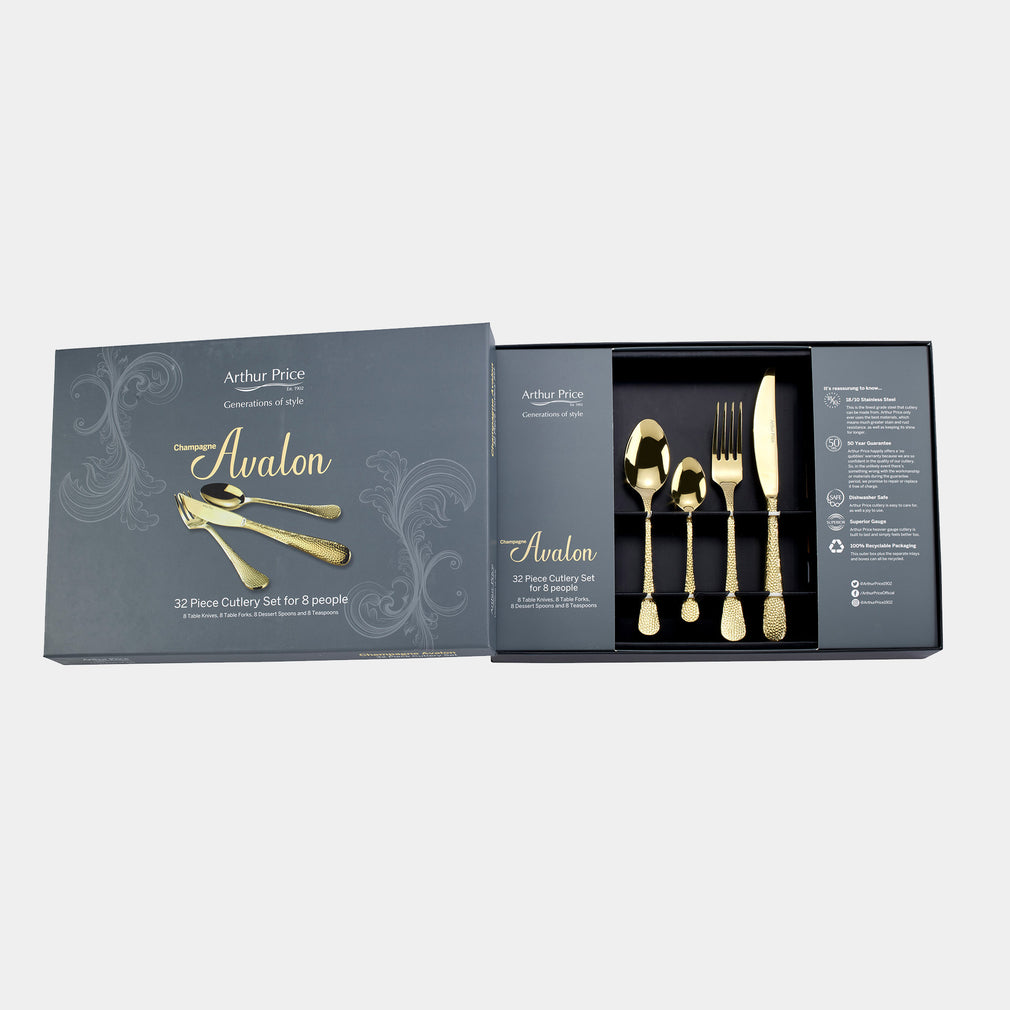 Arthur Price Avalon Champagne - 32 Piece Set