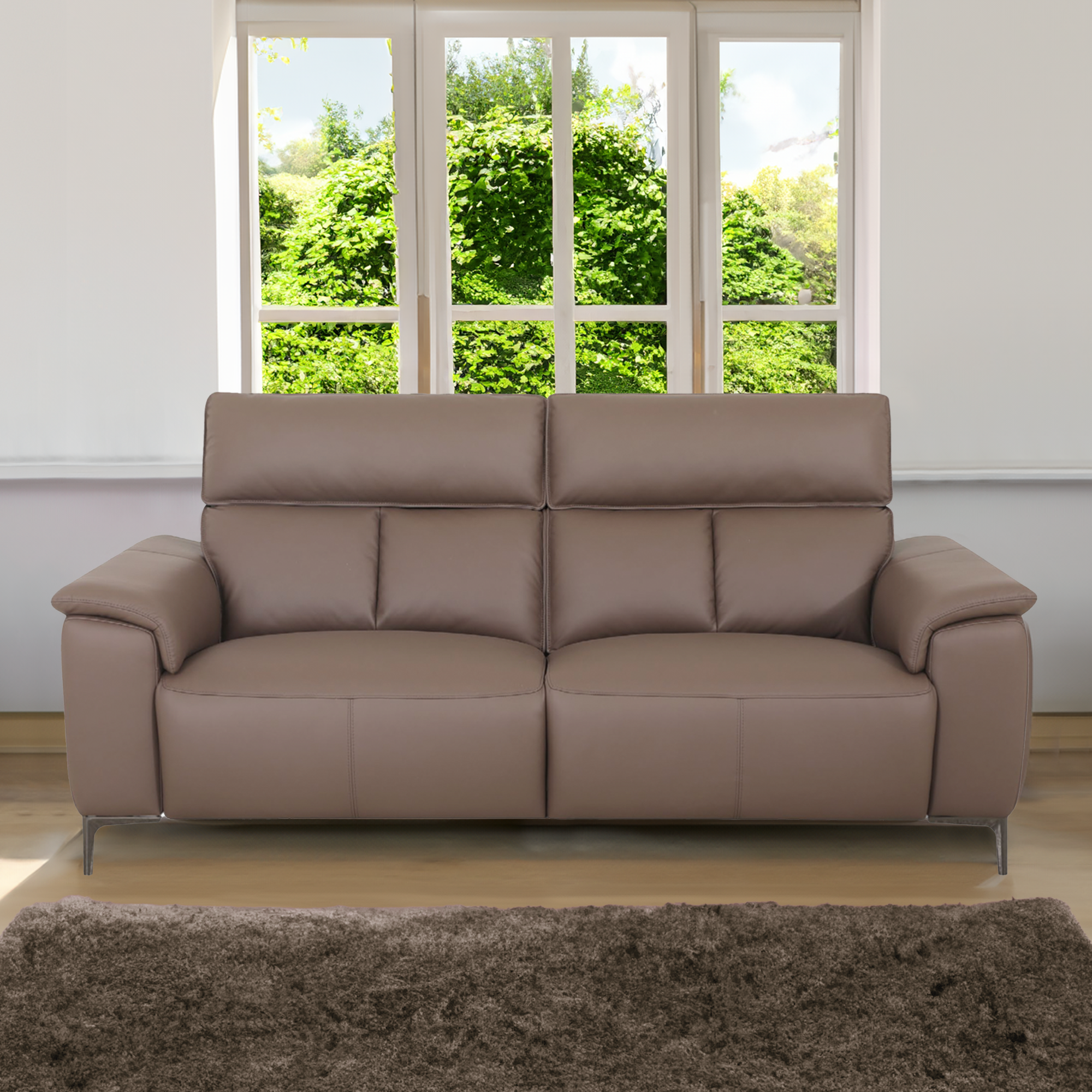 Stanford - 2.5 Seat Sofa (Split) With Power Recliners In Leather