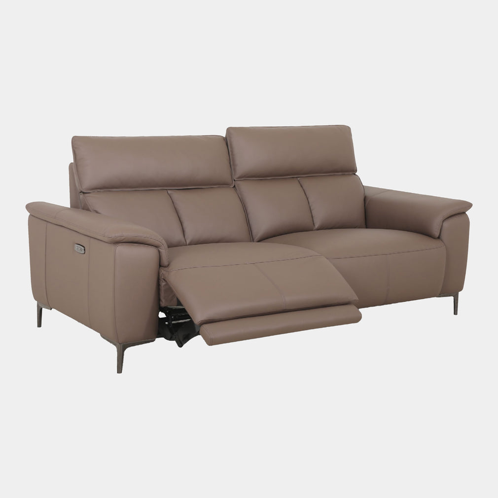 Stanford - 2.5 Compact Seat Sofa With Power Recliners In Leather