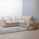 Standard Back 2 Seat Sofabed LHF Arm With RHF Chaise Including Footstool In Fabric Grade C