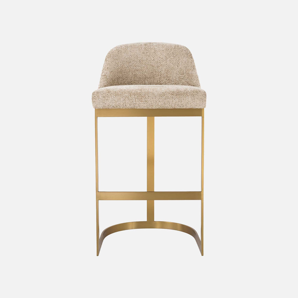 Eichholtz Condos - Bar Stool In Lyssa Sand Fabric