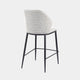 Quinn - Bar Stool In Light Grey Boucle Fabric