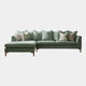 Aspen - Pillow Back Large LHF Chaise Sofa In Fabric