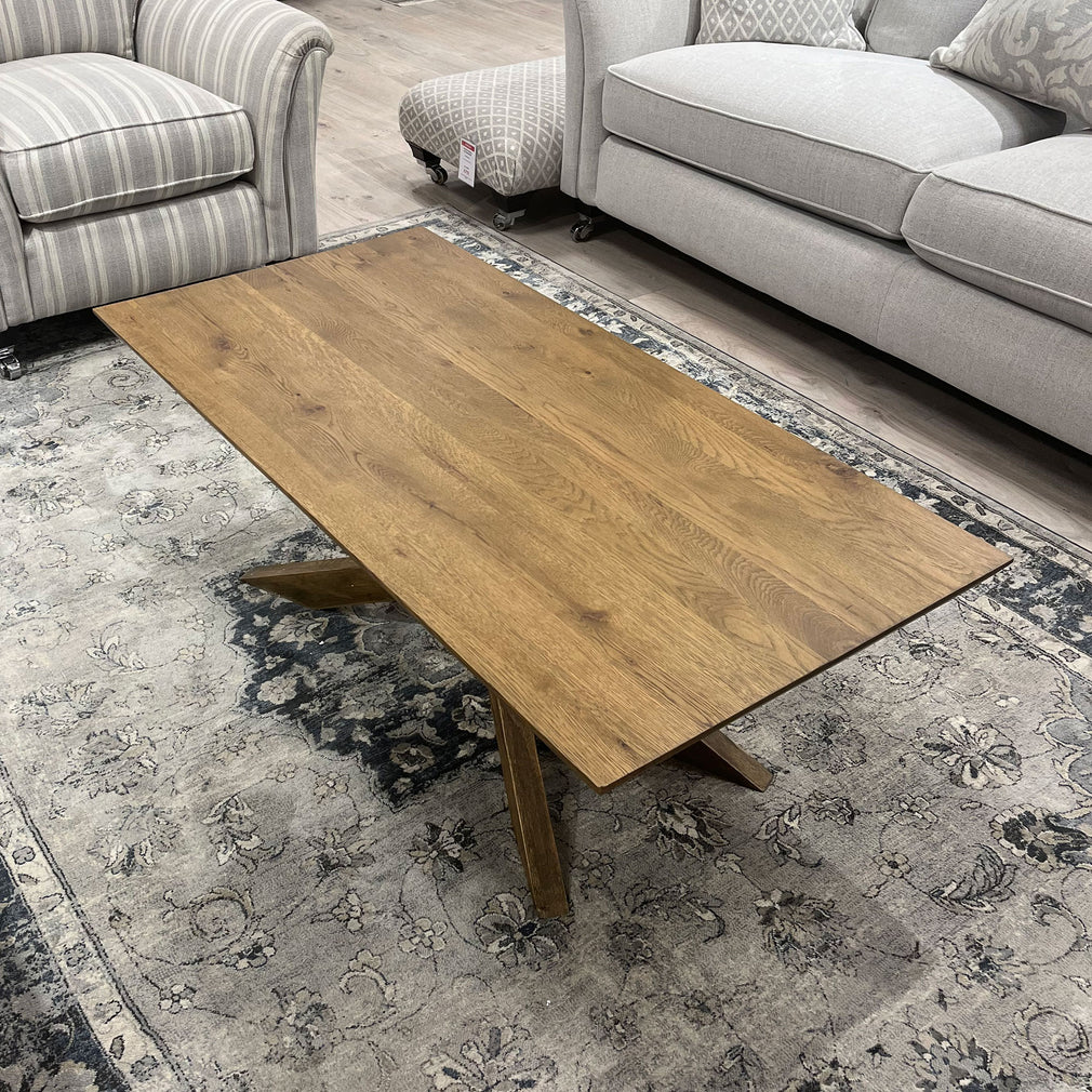 Lawrence Coffee Table In Smoked Oak Laquered Finish