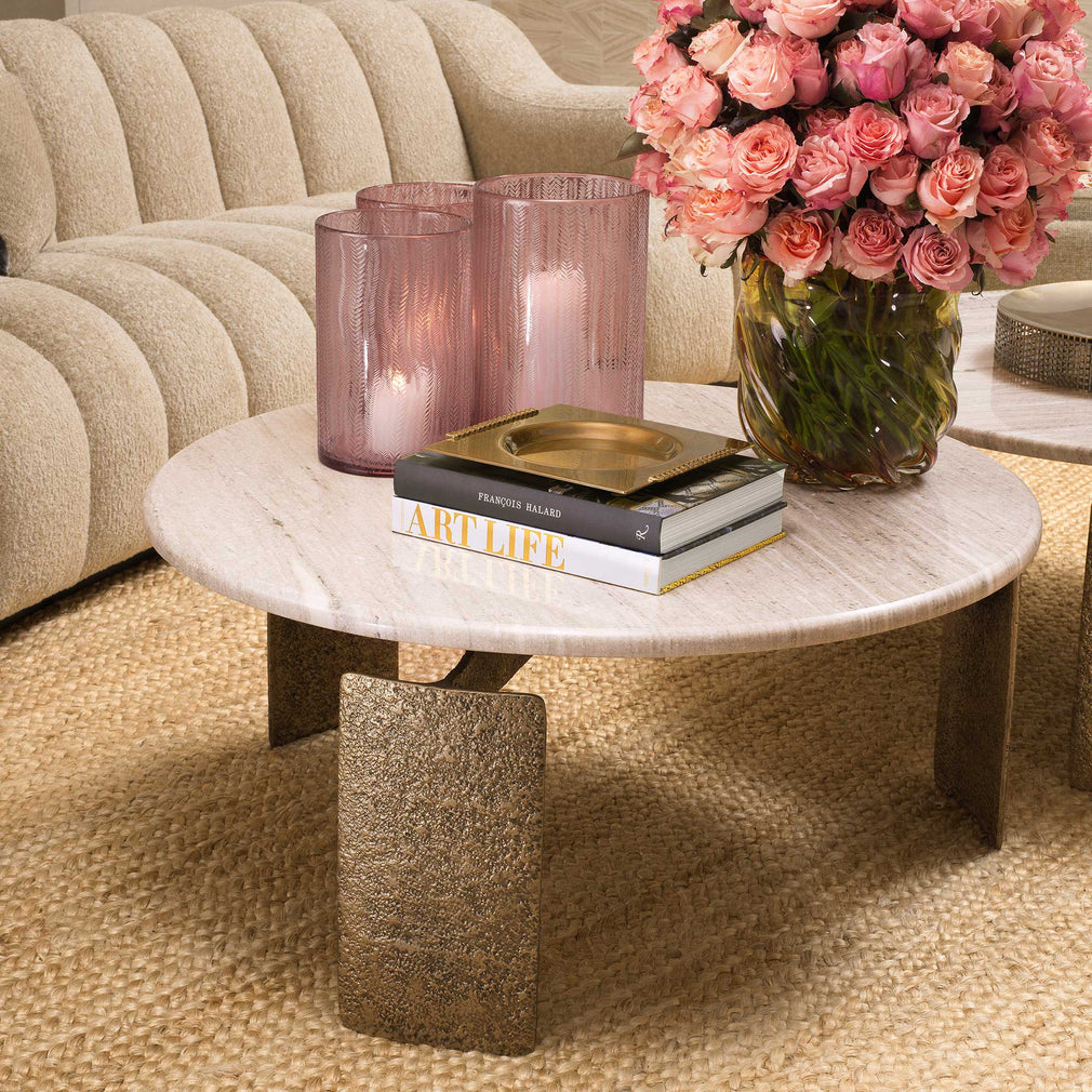 Bodega - Coffee Table Antique Brass Finish