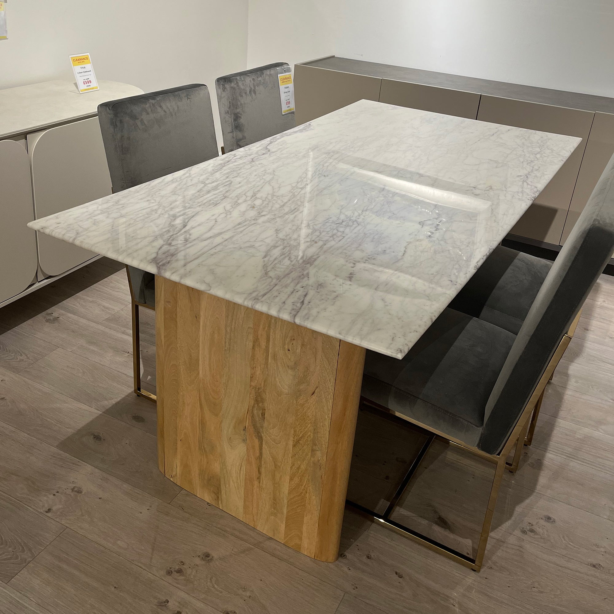 Dunes 180cm Dining Table / top Bowed