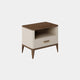 Nouvelle - 55cm Open Section 1 Drawer Bedside Table In Matte Gloss