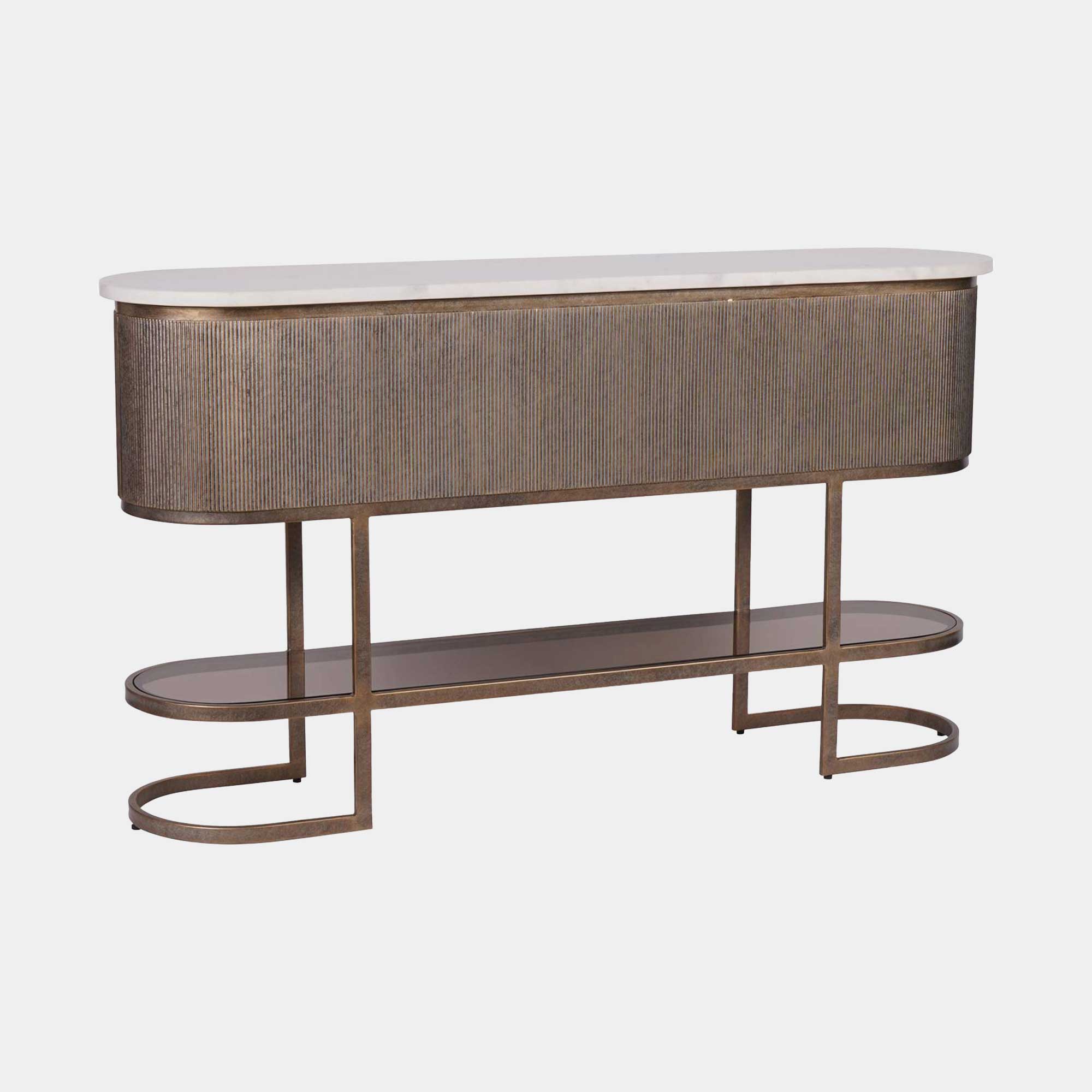 Sutton - Console Table In Aged Gold Finish