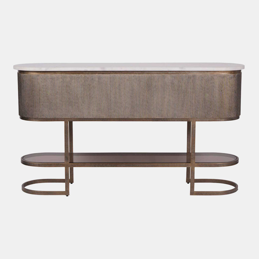 Sutton - Console Table In Aged Gold Finish