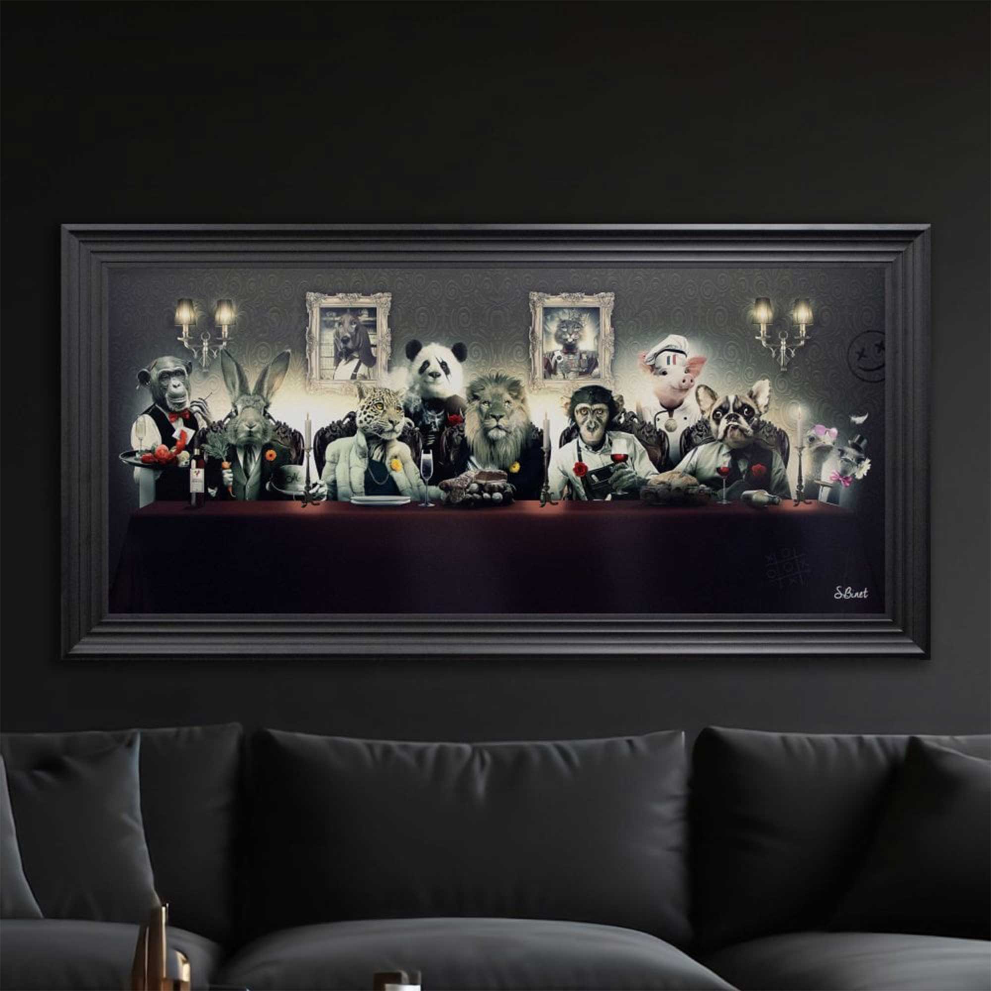 Le Banquet - Framed Wall Print by Romaric