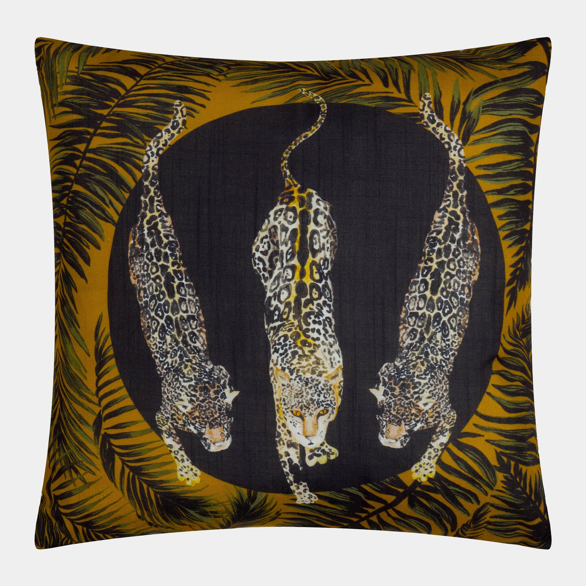 Panthera - Black Gold Outdoor Cushion 50x50cm