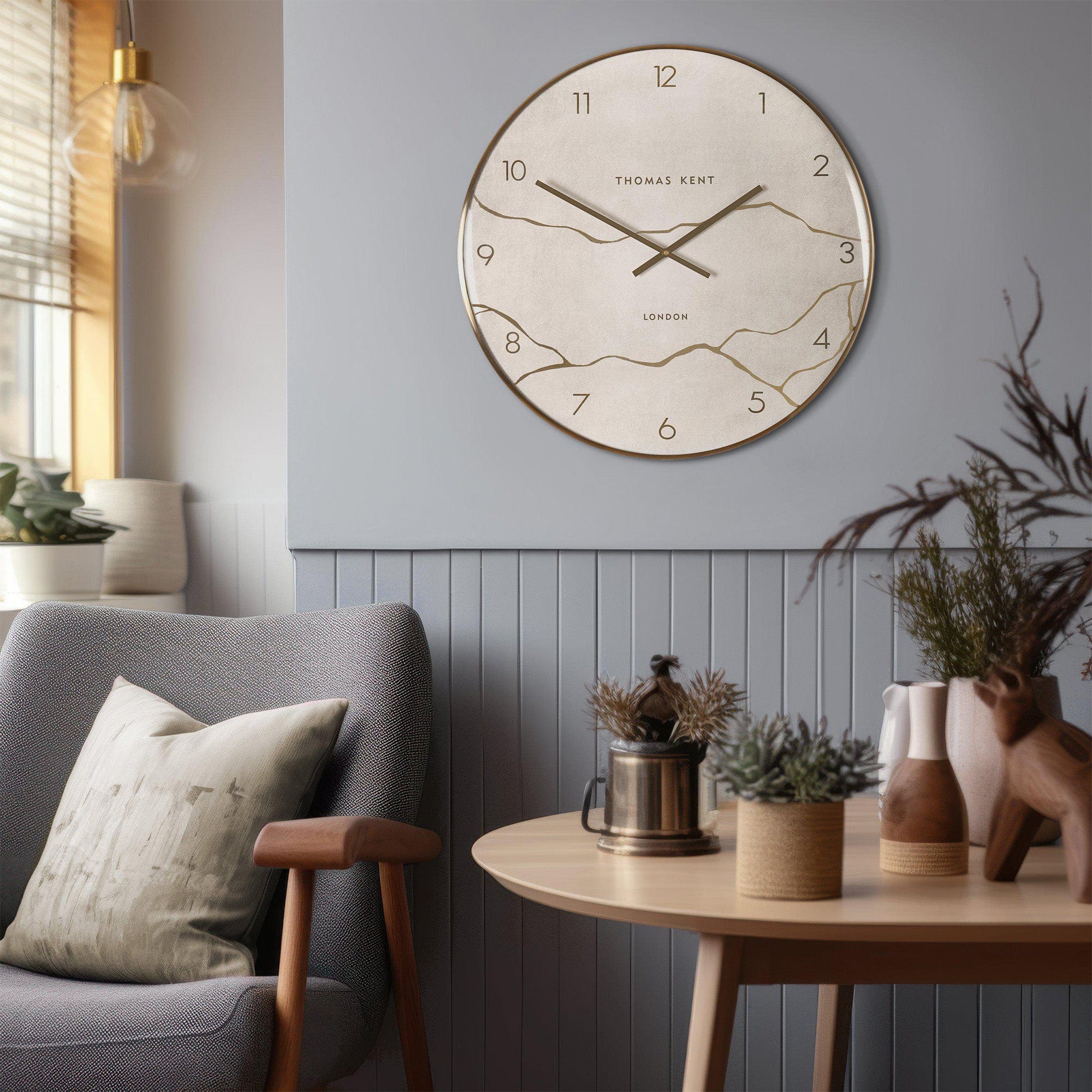 Oyster - Stone Wall Clock