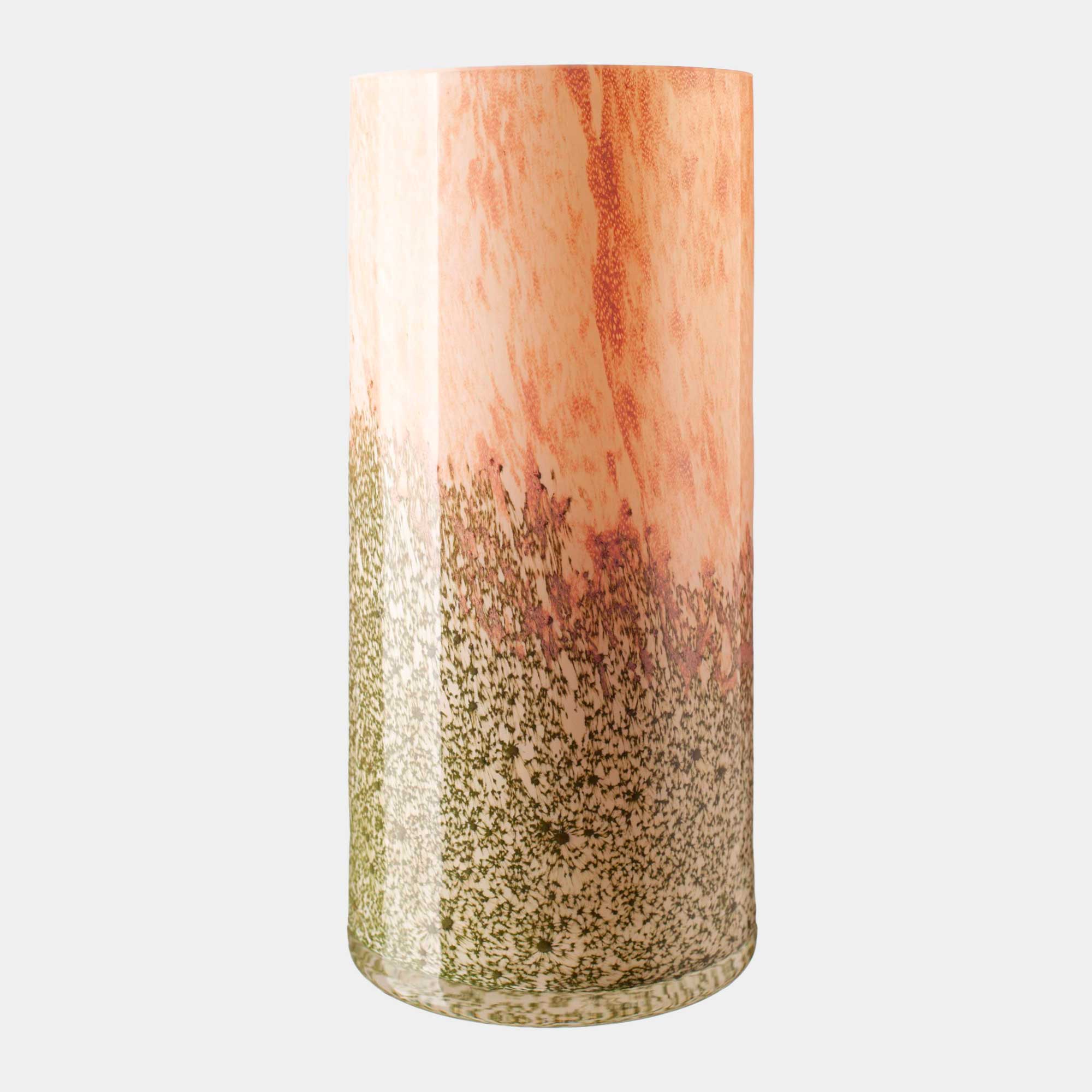 Evergreen - Smoked Blush Cylinder Vase