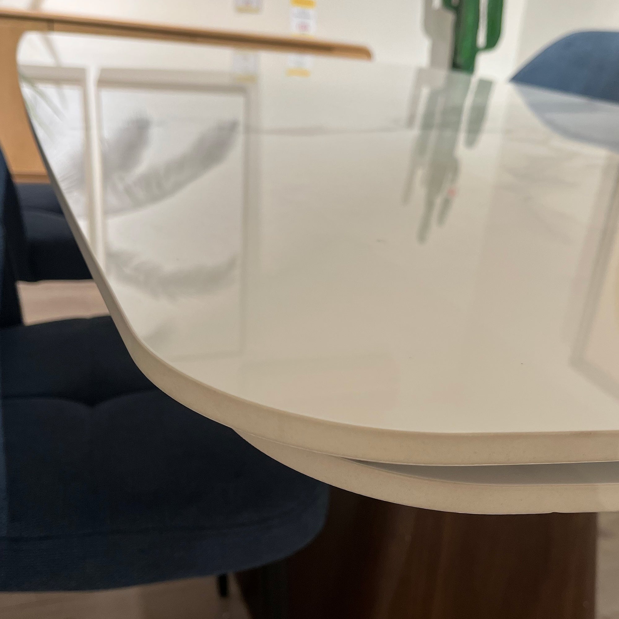 Turin 180cm Extending Dining Table With White Ceramic Top