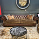 Kensington Grand Sofa In Fabric With Hide Mix -