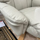 Quebec Swivel Chair And Stool In Plush Mushroom Leather Effect (Assembly Required)