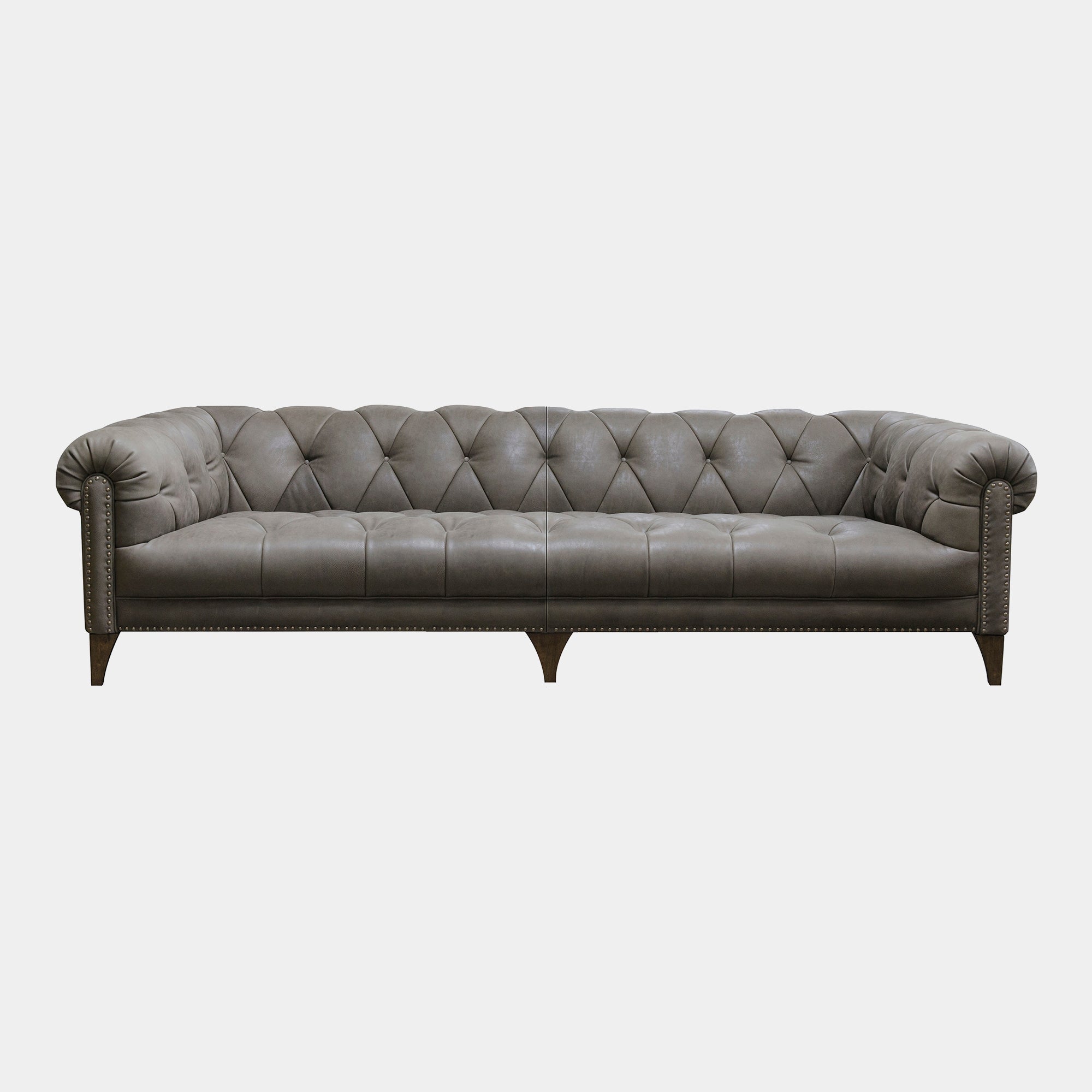 Deep 4 Seat Sofa In Leather Grade B