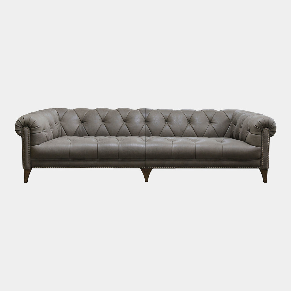 Roosevelt - Shallow 4 Seat Sofa In Leather Grade B