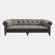 Roosevelt - Shallow 3 Seat Sofa In Leather Grade B