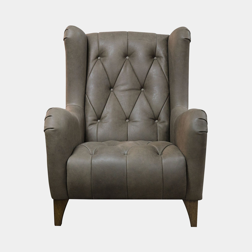 Accent Chair In Leather Grade B