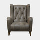 Accent Chair In Leather Grade B