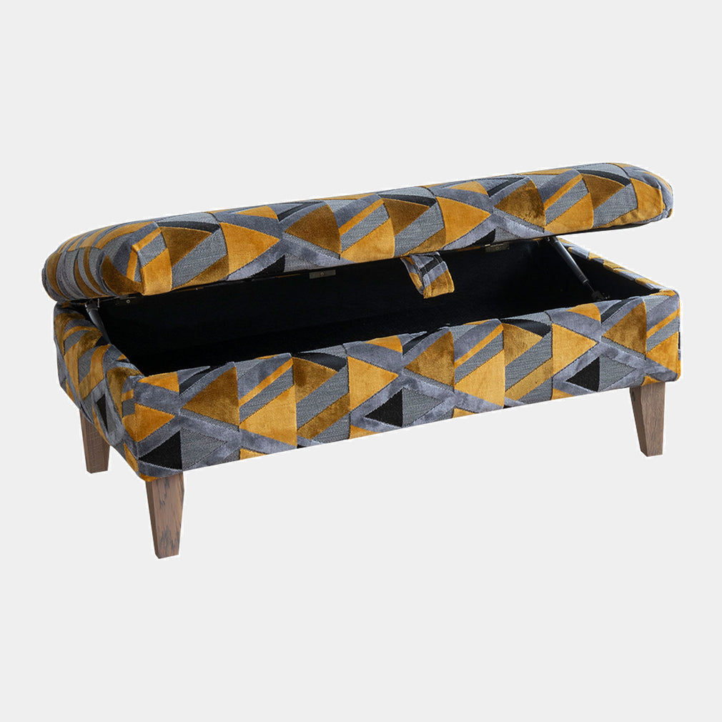 Anneka - Legged Ottoman In Fabric Grade G