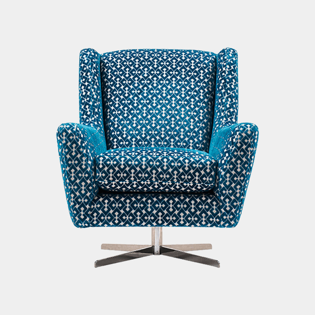 Scala - Swivel Accent Chair In Domaso Fabric